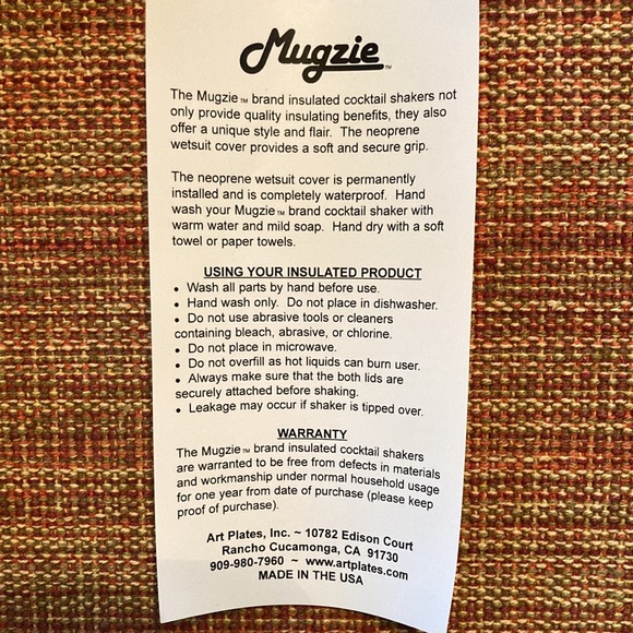 Mugzie Cocktail Shaker -New - Picture 6 of 8